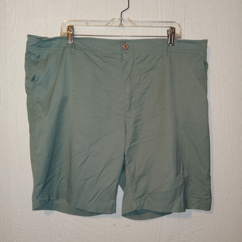 Tailor Vintage Greenwich Shorts Mens 40 Green Slim Fit Comfort Stretch 9 Inseam